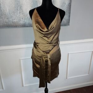 MABLE Cowl neck mini dress